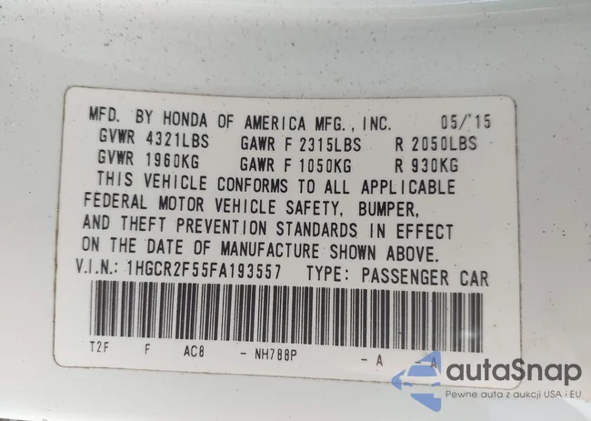 1HGCR2F55FA193557: 44055736