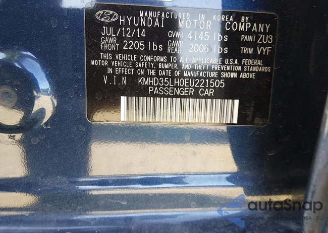 KMHD35LH0EU221505: 44055842