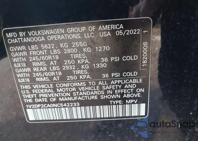 1V2DP2CA0NC542233: 44055903