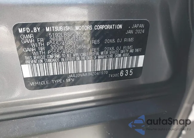 JA4J3VA87RZ041970: 44056064