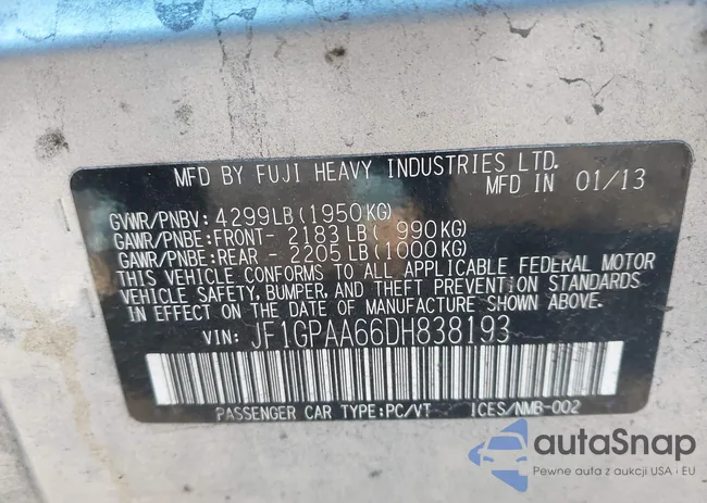JF1GPAA66DH838193: 44056110
