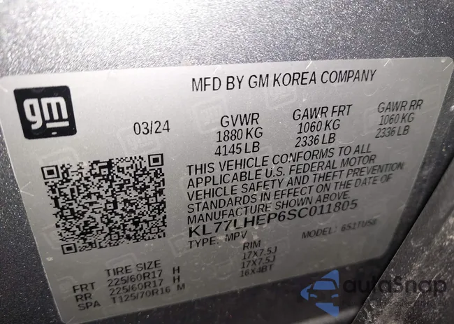 KL77LHEP6SC011805: 44056171