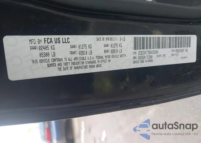 2C3CDXCT3GH233364: 44055254