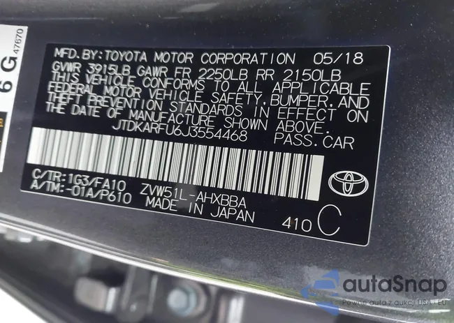 JTDKARFU6J3554468: 44055257