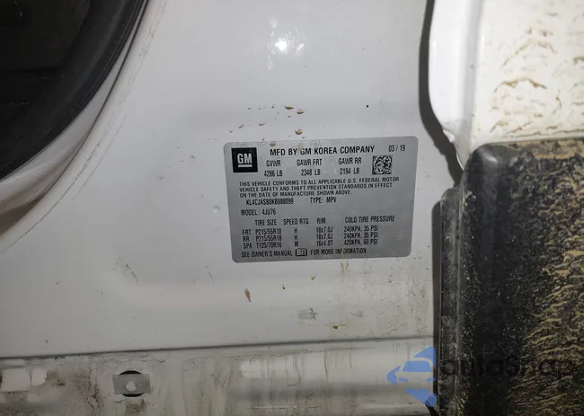 KL4CJASB0KB888099: 44055509