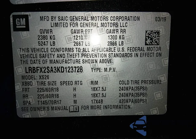 LRBFX2SA3KD123728: 44056649