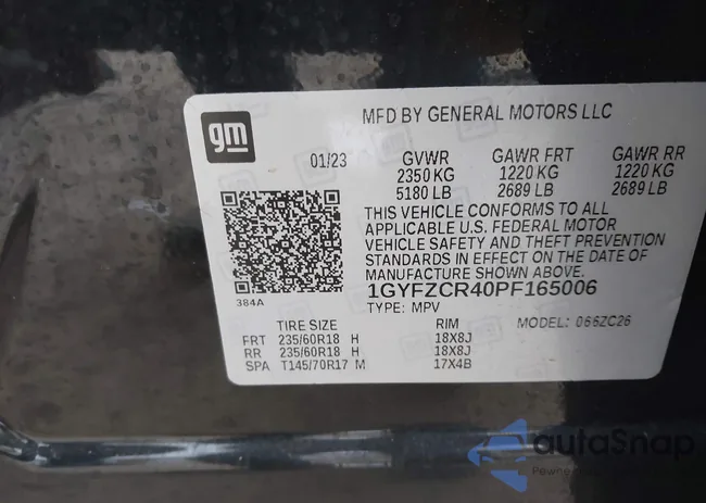 1GYFZCR40PF165006: 44056705