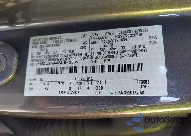 1FMCU9NA0SUB43335: 44056948