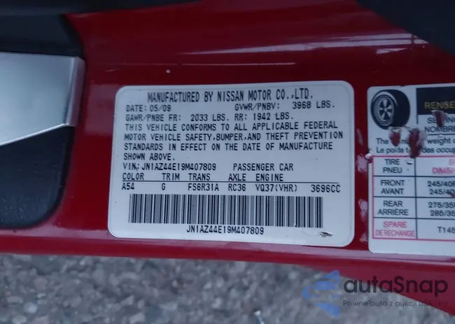 JN1AZ44E19M407809: 44057038