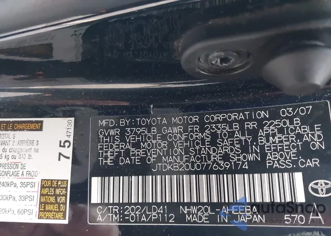 JTDKB20U077639174: 44057071