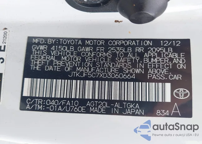 JTKJF5C7XD3060664: 44057178