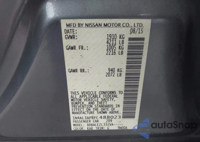 1N4AL3AP8FC488023: 44056234