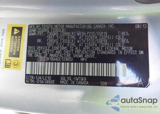 2T2ZK1BA4DC129850: 44056403