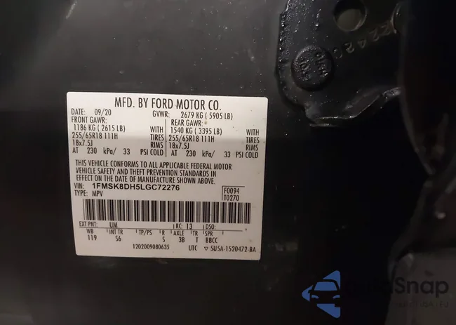 1FMSK8DH5LGC72276: 44056544