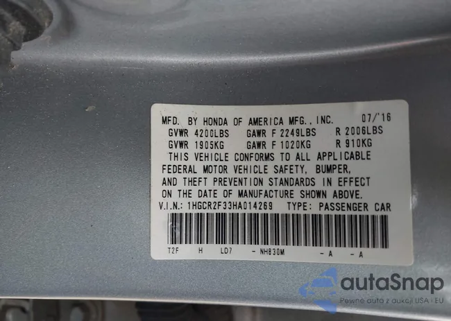 1HGCR2F33HA014269: 44056551