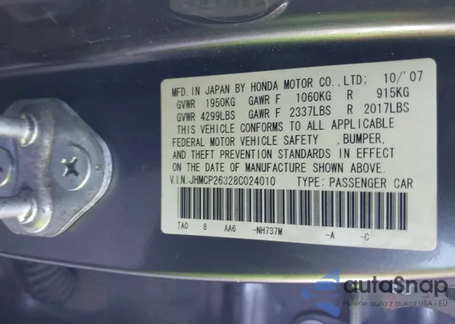 JHMCP26328C024010: 44057672