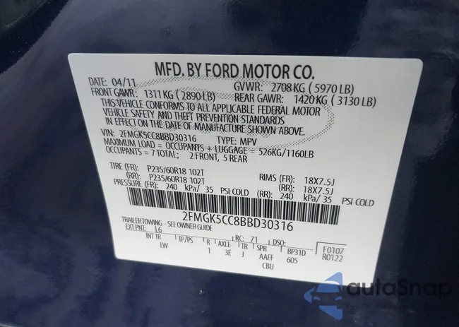 2FMGK5CC8BBD30316: 44057744