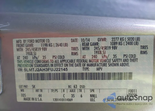 5LMTJ2AH3FUJ22145: 44057893