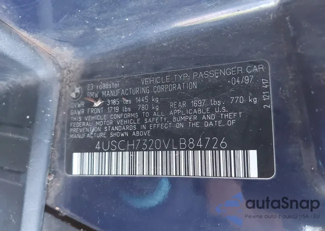 4USCH7320VLB84726: 44058146