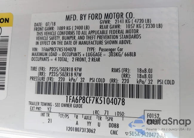 1FA6P8CF7K5104078: 44057293