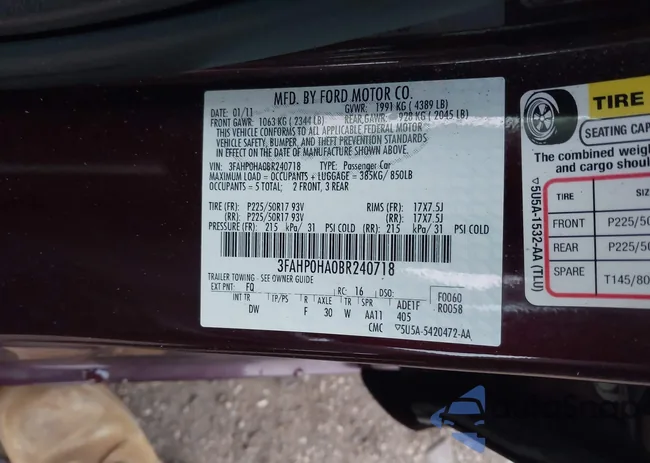 3FAHP0HA0BR240718: 44057415