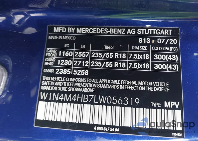 W1N4M4HB7LW056319: 44057543