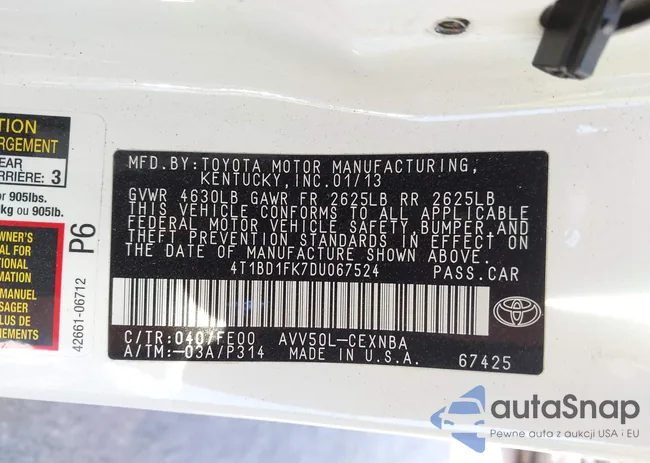 4T1BD1FK7DU067524: 44057558