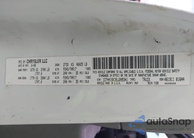 1D7HA16K38J209341: 44058643