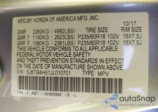 5J8TB4H51JL010701: 44058651