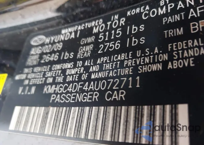 KMHGC4DF4AU072711: 44058721