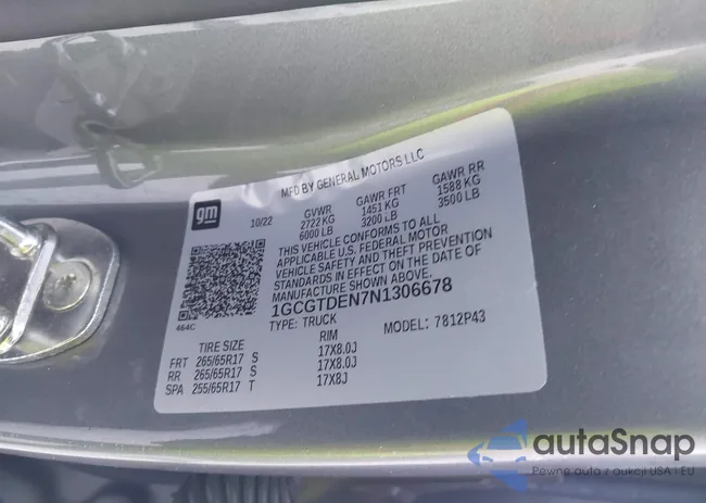 1GCGTDEN7N1306678: 44058801