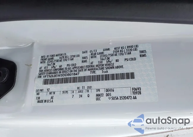 1FTNS2EW3DDB01847: 44058870