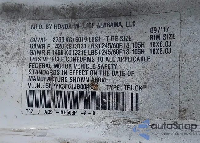 5FPYK3F61JB004837: 44058958