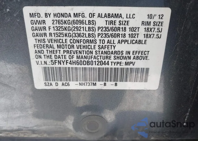 5FNYF4H60DB012044: 44059079