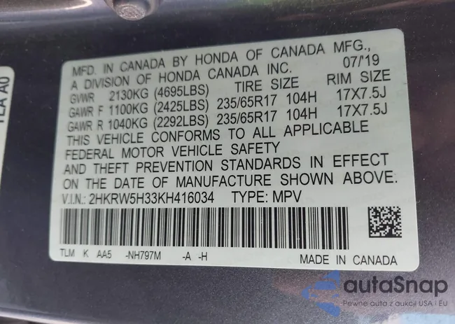 2HKRW5H33KH416034: 44059084