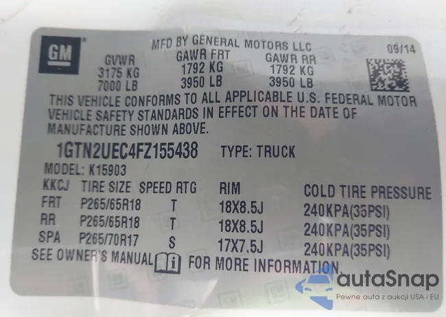 1GTN2UEC4FZ155438: 44059126