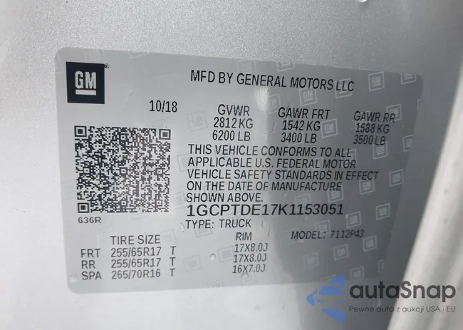 1GCPTDE17K1153051: 44058325