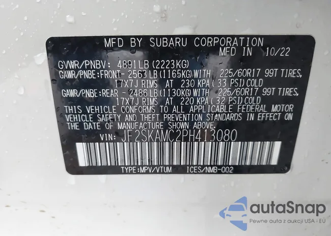 JF2SKAMC2PH413080: 44058438