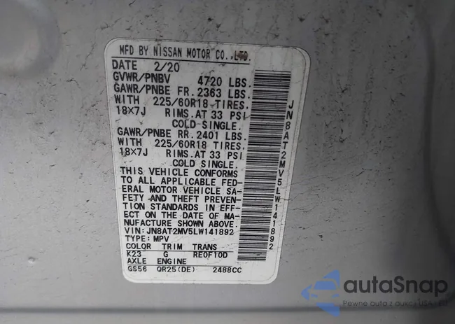 JN8AT2MV5LW141892: 44058577