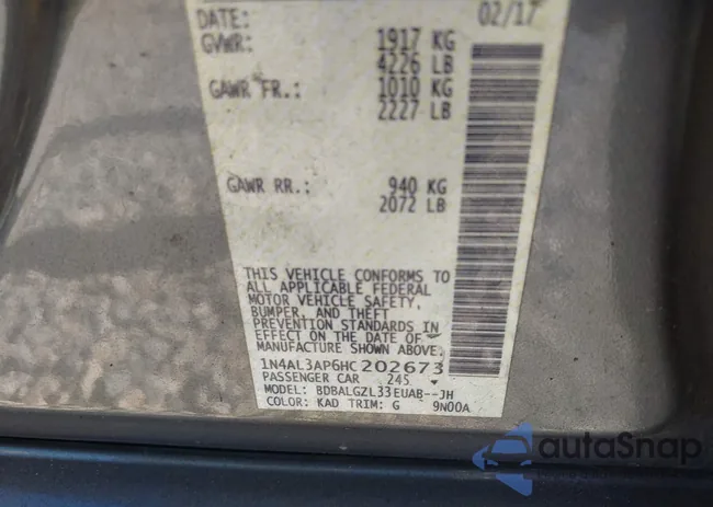 1N4AL3AP6HC202673: 44059718