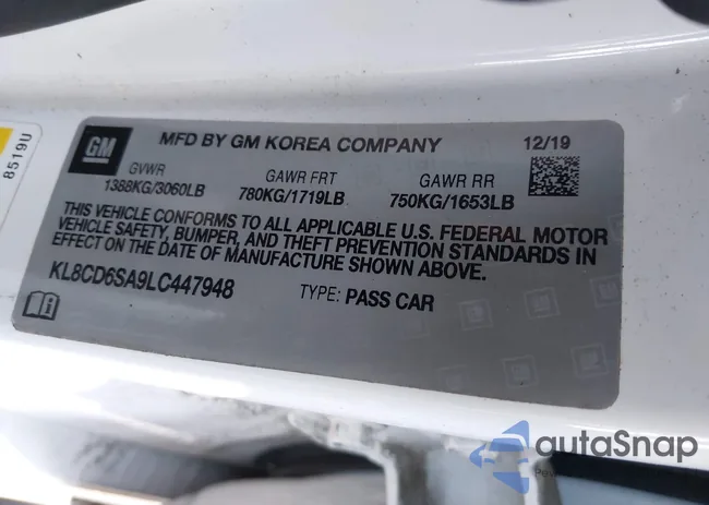 KL8CD6SA9LC447948: 44059728