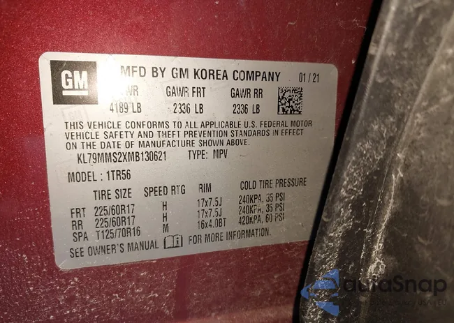 KL79MMS2XMB130621: 44059795