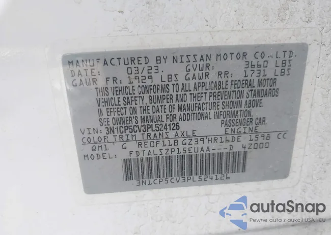 3N1CP5CV3PL524126: 44059954