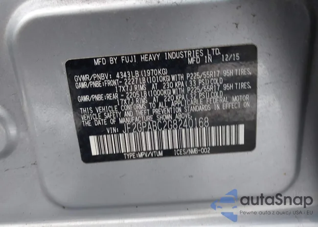 JF2GPABC2G8240168: 44060047