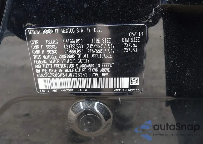 3CZRU6H54JM726242: 44059290