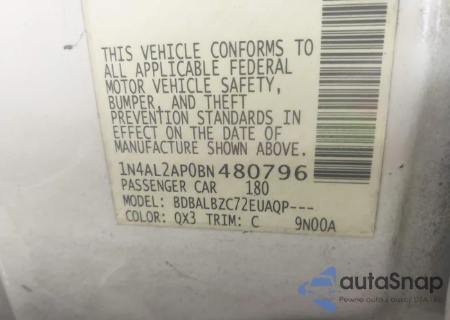 1N4AL2AP0BN480796: 44059334