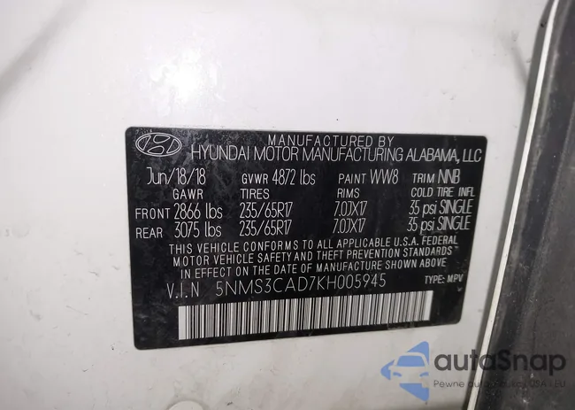 5NMS3CAD7KH005945: 44060627