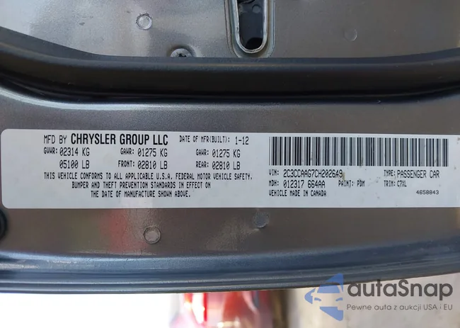 2C3CCAAG7CH202649: 44060641