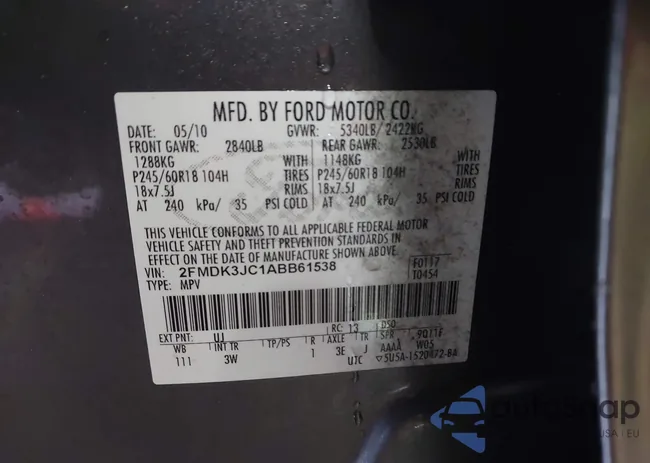 2FMDK3JC1ABB61538: 44060784