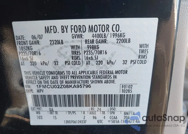 1FMCU02Z08KA95796: 44060785